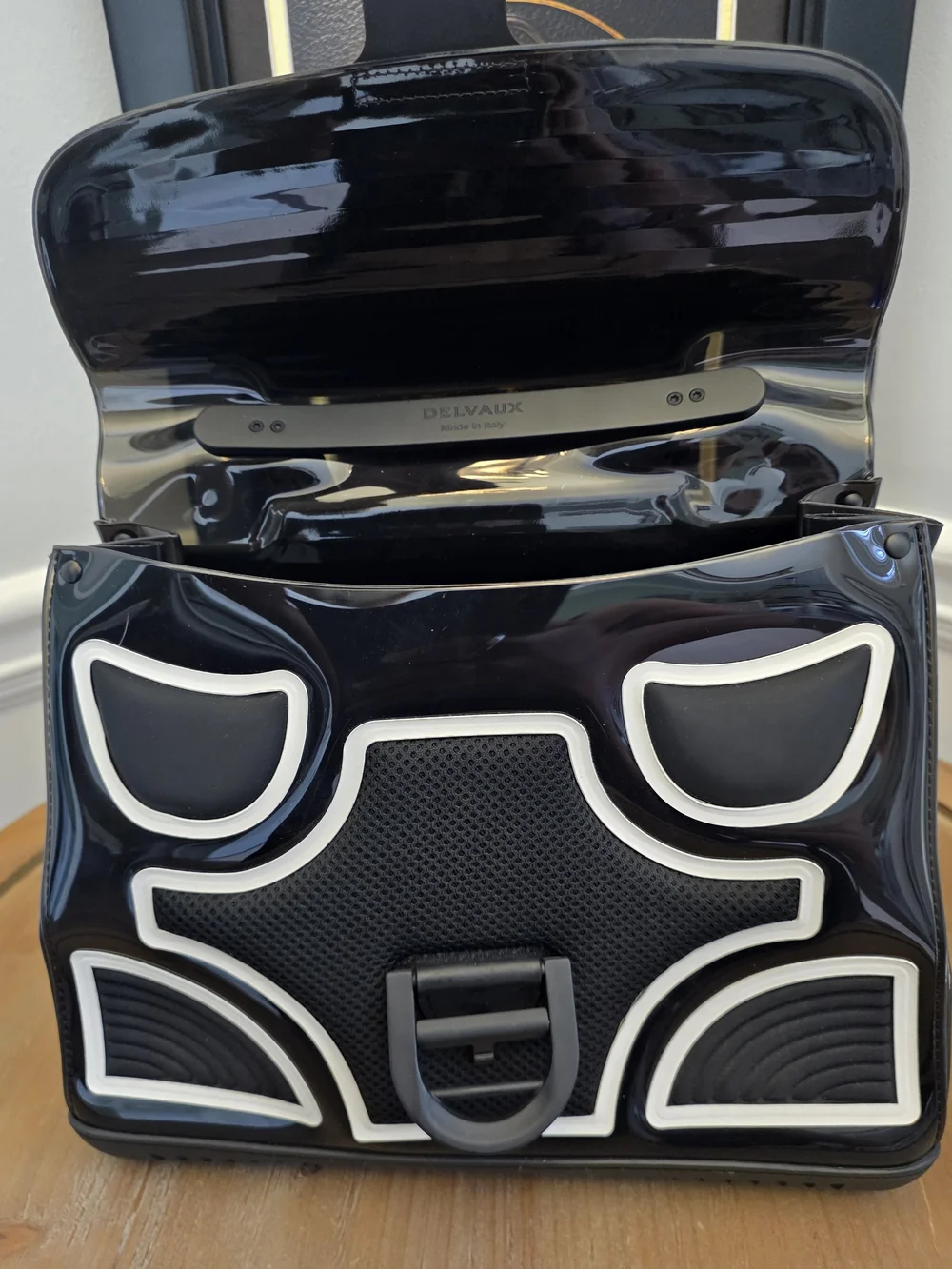 Delvaux Brillant MM The Champion Limited Edition Black White Bag